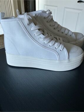 a new day White High-Top Platform Sneakers